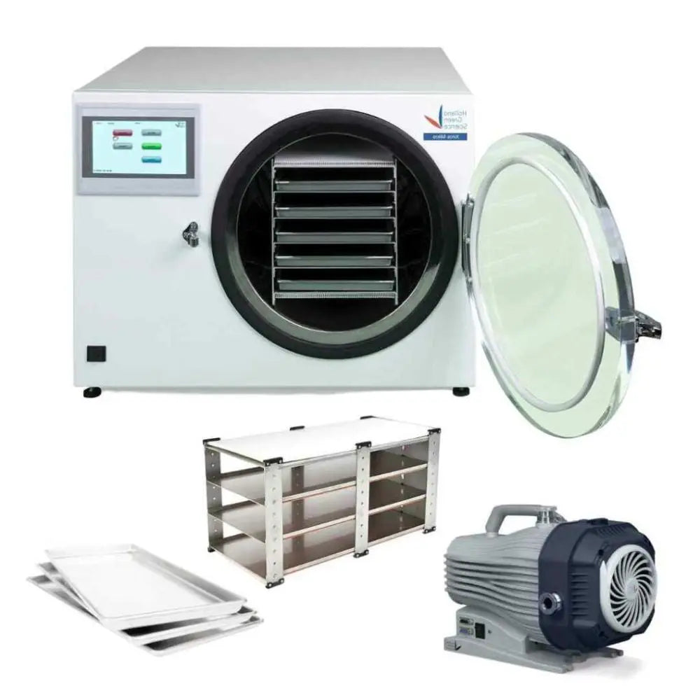 Xiros Micro Lyophilisator (CE) mit ölfreier Vakuumpumpe Anemos OG Crush