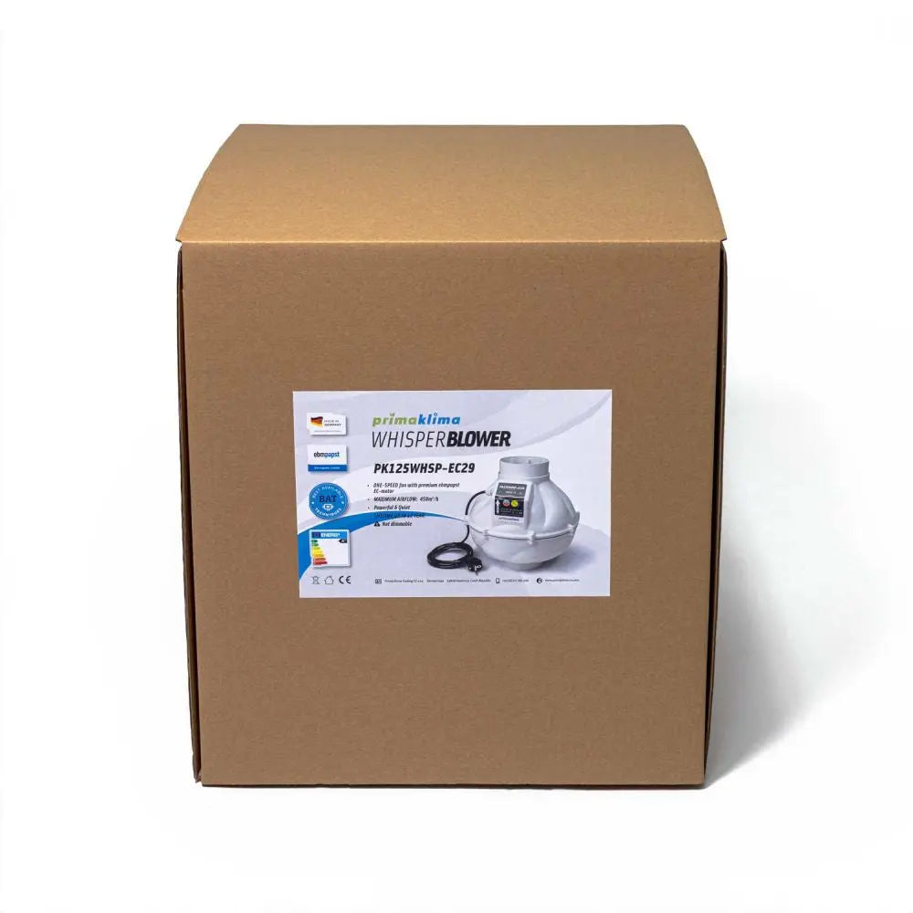 Prima Klima ventilátor Whisperblower EC 125 mm - 450 m3/h, EC motor - ohne Leistungsregelung PrimaKlima