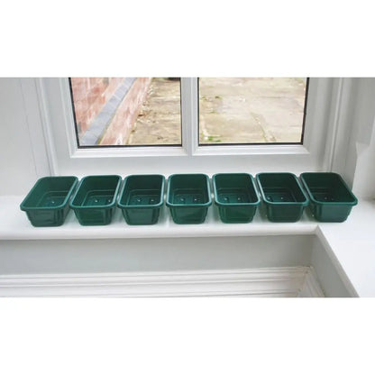 Garland Plastikschale Mini Seed Tray Green mit Drainage 17x10x5 cm Garland
