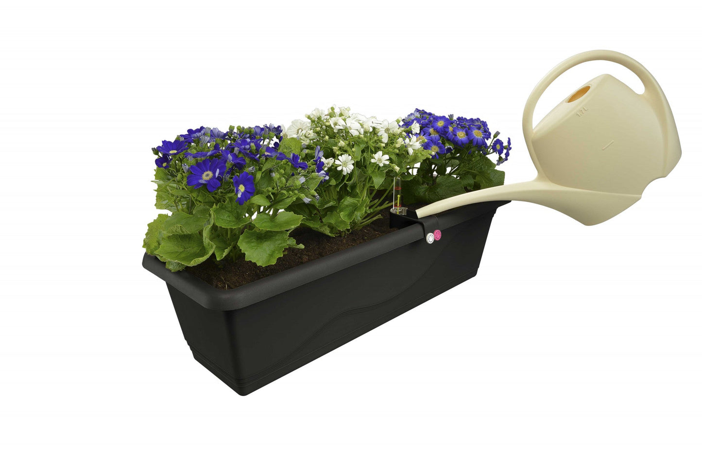 Selbstbewässernder Blumentopf Extra Line SMART, Länge 40 cm Braun