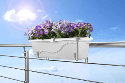 Selbstbewässernder Blumentopf Extra Line SMART, Länge 80cm Weiß PLASTKON