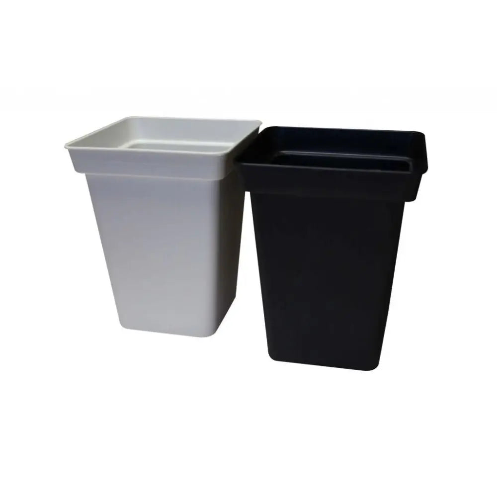 Blumentopf Plastik quadratisch schwarz 27x27x40 cm - 20 l Teku
