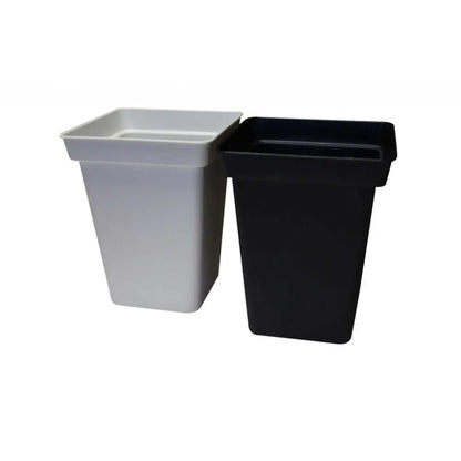Blumentopf Plastik quadratisch schwarz 27x27x40 cm - 20 l Teku