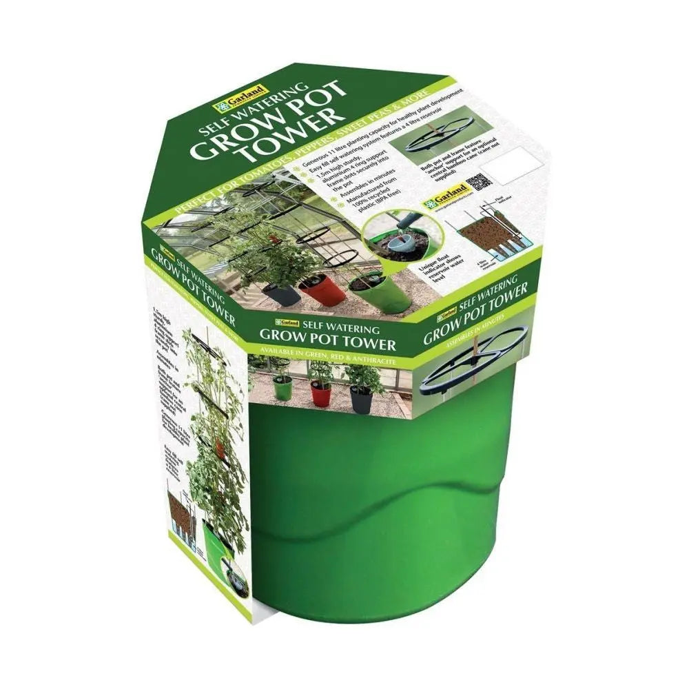 Garland Self Watering Grow Pot Tower Grün Garland