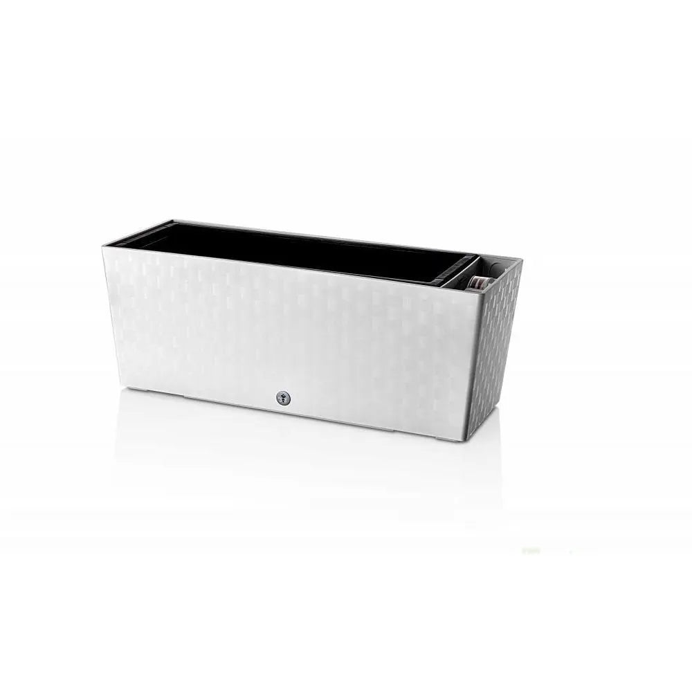 Selbstbewässernder Blumentopf Supreme, Länge 50cm Eiskaltweiß PLASTKON