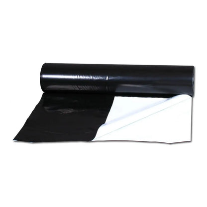 PE-Folie für den Gartenbau, schwarz-weiß, 2x25 m Rolle, 70 Mikron EasyGrow