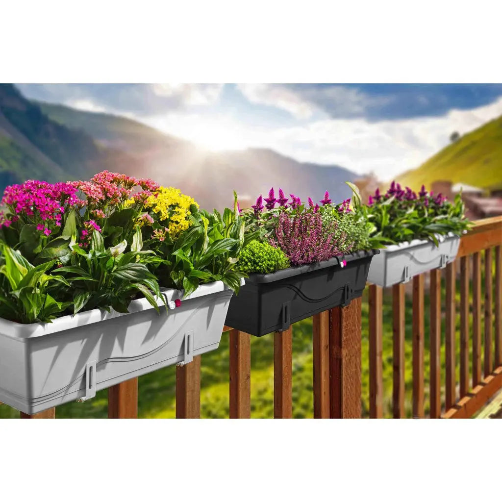 Selbstbewässernder Blumentopf Extra Line SMART, Länge 80cm Weiß PLASTKON