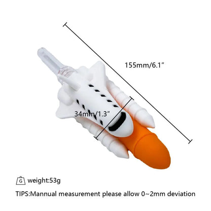 Bongthai Silicone Rosin Space Ship Nectar Collector Quartz Tip 15.5 cm, BOX 10 Stk. Bongthai