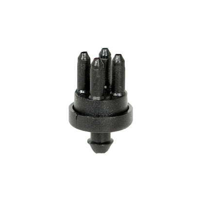 Verteiler für 4 Kapillaren 5 mm mit Spitze und Stacheln nach oben