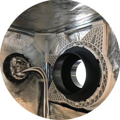 Secret Jardin Connector 200 mm für Ducting Flansche 25 mm (Dark Room) Secret Jardin