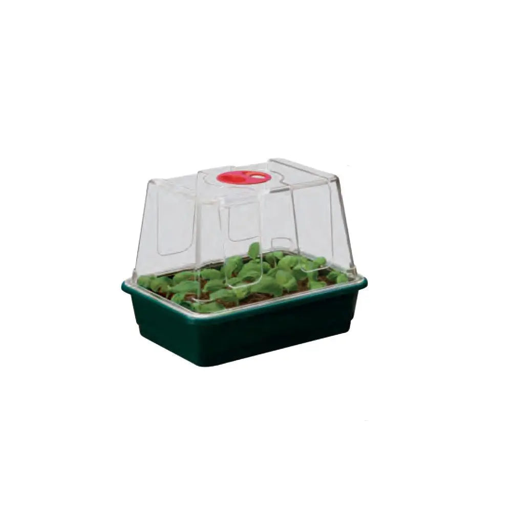 Garland Gewächshaus Small High Dome Propagator Green mit Drainage, Hartplastik, unbeheizt, 23x17x18 cm Garland