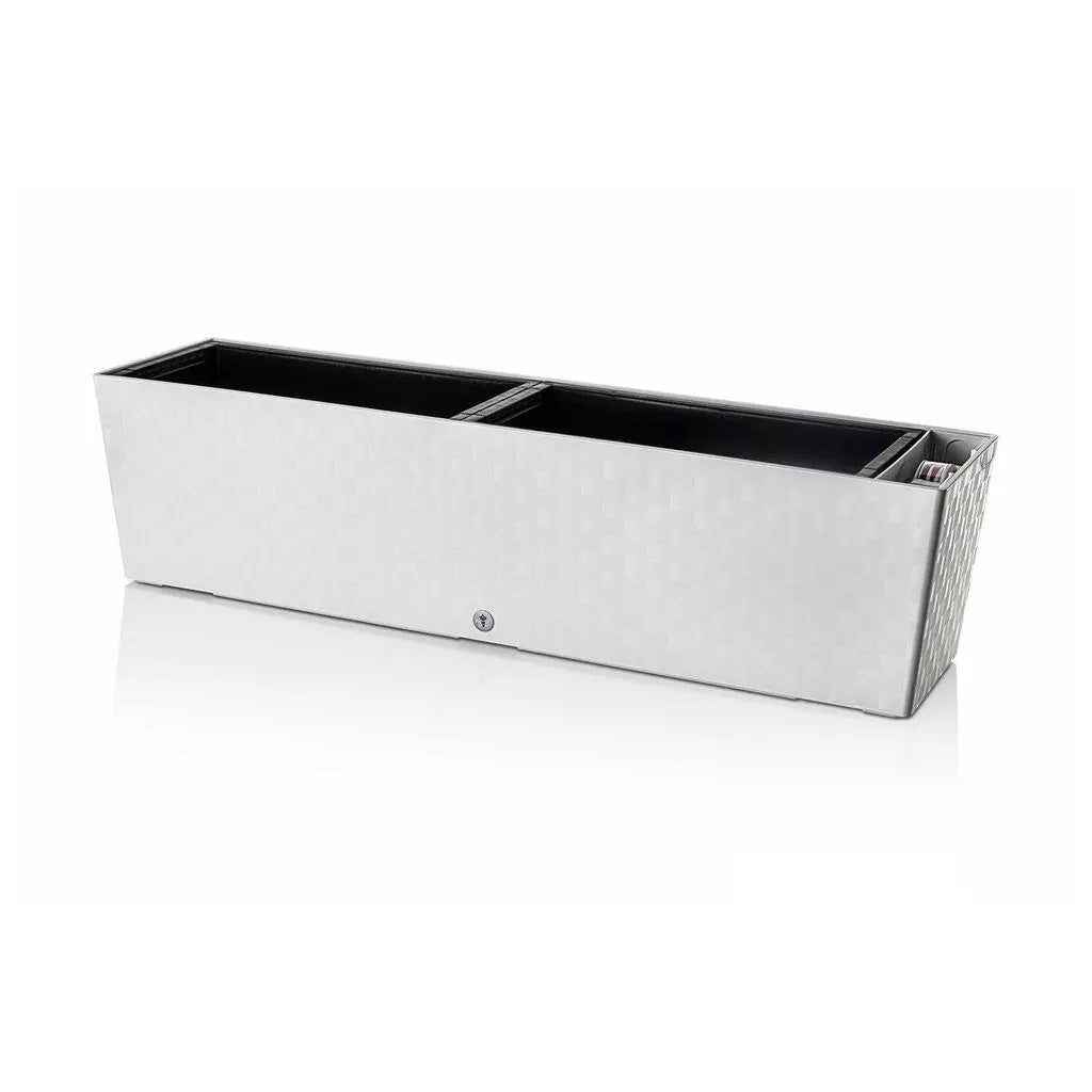 Selbstbewässernder Pflanzkübel Supreme, Länge 75cm Eiskaltweiß PLASTKON