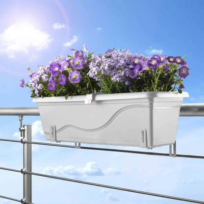 Selbstbewässernder Blumentopf Extra Line SMART, Länge 80cm Weiß PLASTKON