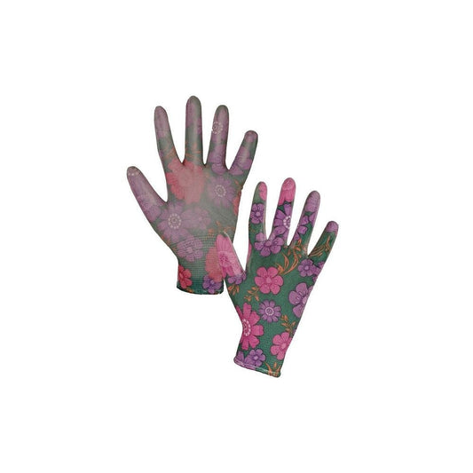 Gartenhandschuhe PU getaucht - Blumenmuster Ostatní