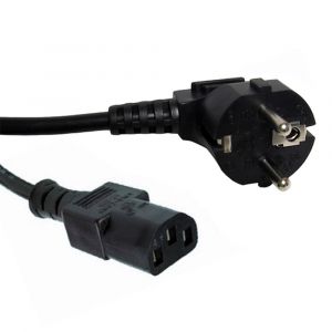 Stromkabel mit EU-Stecker 2 m - IEC-Buchse BLT