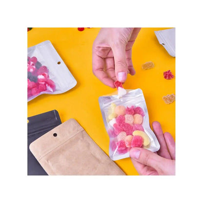 Qnubu Zip Bag Kraft 3.5g, 85x130 mm, PACKUNG 50 Stk. Qnubu