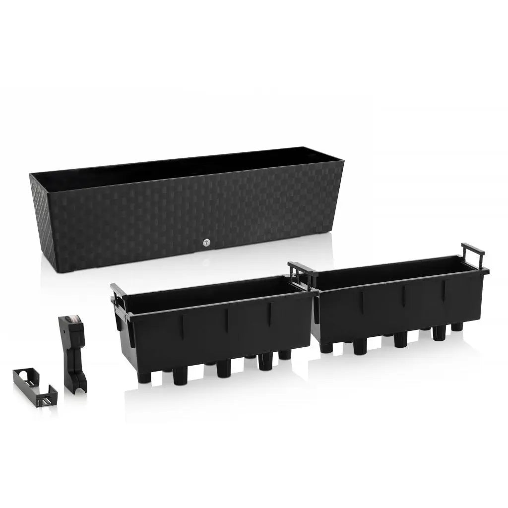 Selbstbewässernder Pflanzkübel Supreme, Länge 75cm Anthrazit PLASTKON