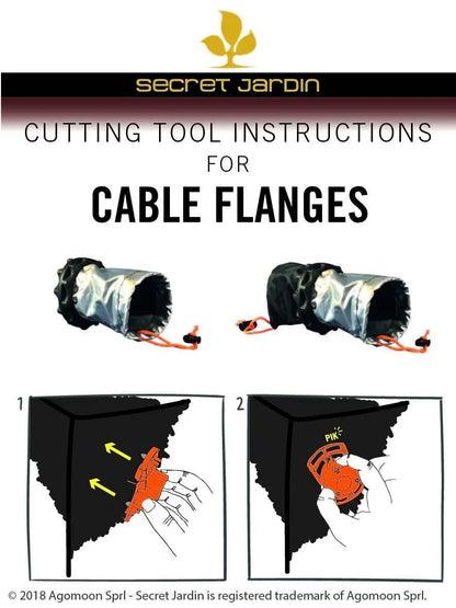 Secret Jardin Cable Flange 70 mm Double Secret Jardin