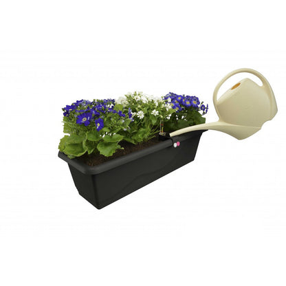 Selbstbewässernder Blumentopf Extra Line SMART, Länge 40 cm Braun