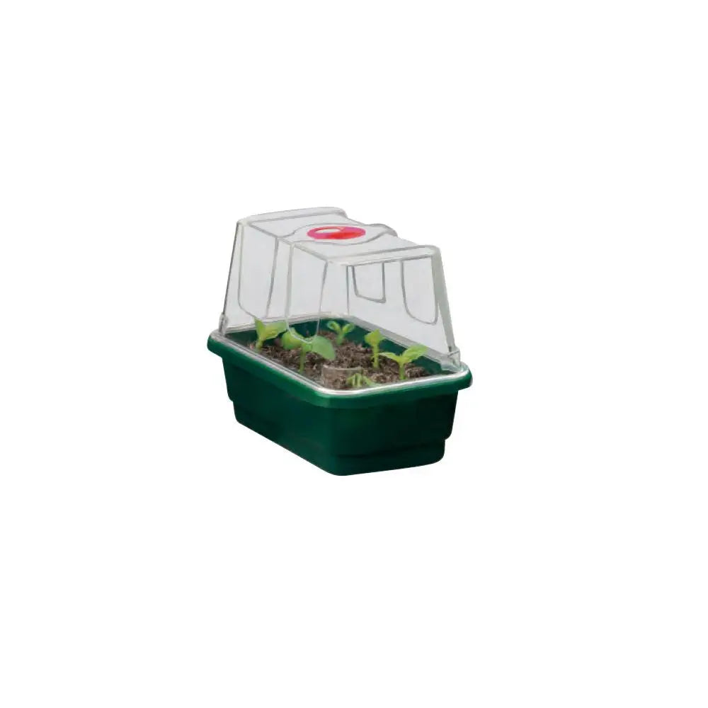 Garland Gewächshaus Mini High Dome Propagator Black mit Drainage, Hartplastik, unbeheizt, 17x10x12 cm Garland