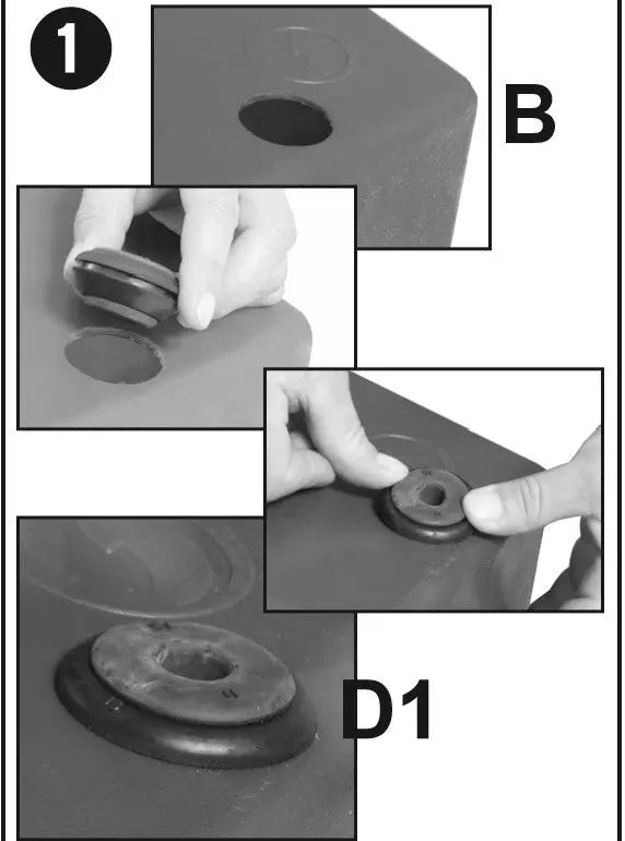 Durchgang zum Tank für 16mm und 25mm Schläuche Terra Aquatica