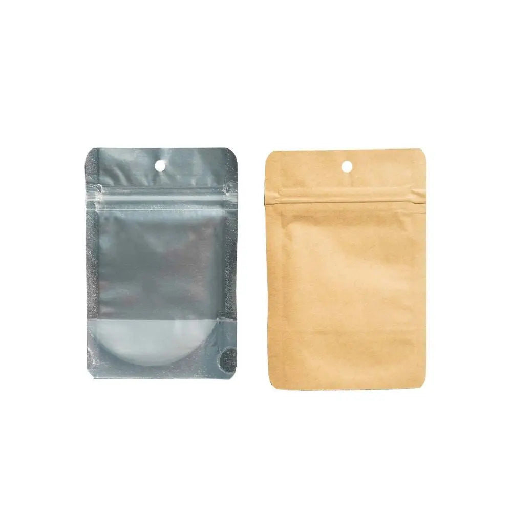 Qnubu Zip Bag Kraft 3.5g, 85x130 mm, PACKUNG 50 Stk. Qnubu