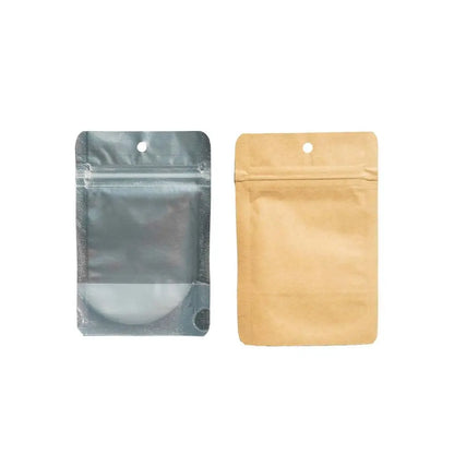Qnubu Zip Bag Kraft 7g, 100x165 mm, PACKUNG 50 Stk. Qnubu