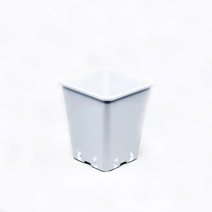 Blumentopf aus Plastik, viereckig weiss 20x20x23 cm - 5.7 l Growmarket
