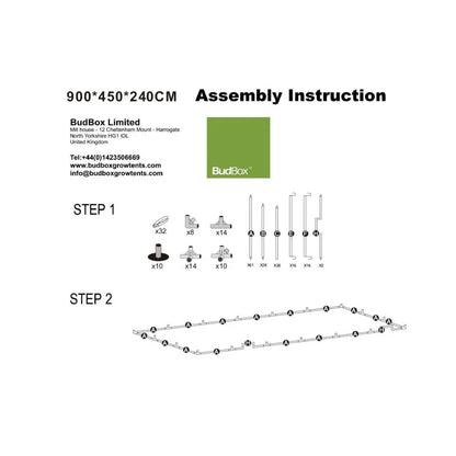 BudBox White PRO Titan IX 900x450x240 cm BudBox