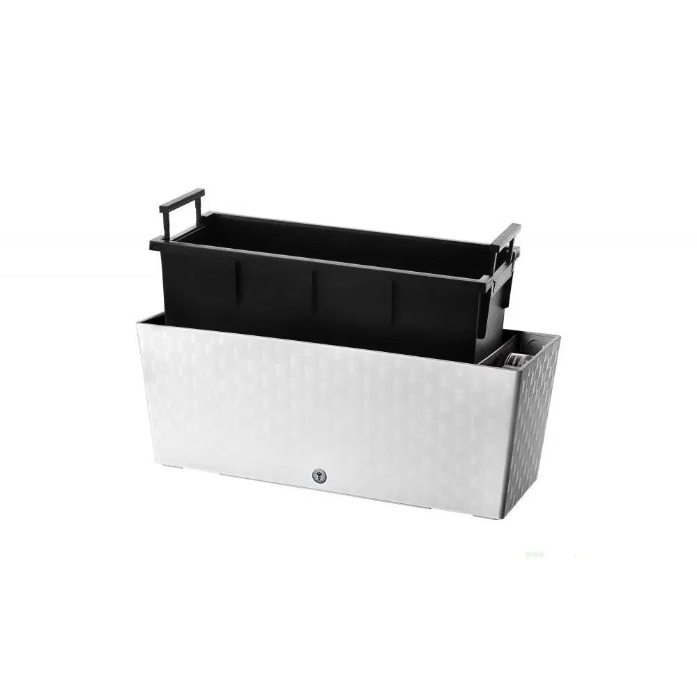 Selbstbewässernder Blumentopf Supreme, Länge 50cm Anthrazit PLASTKON