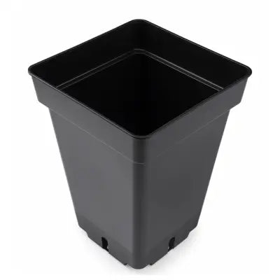 Blumentopf Plastik quadratisch schwarz 27x27x40 cm - 20 l Teku