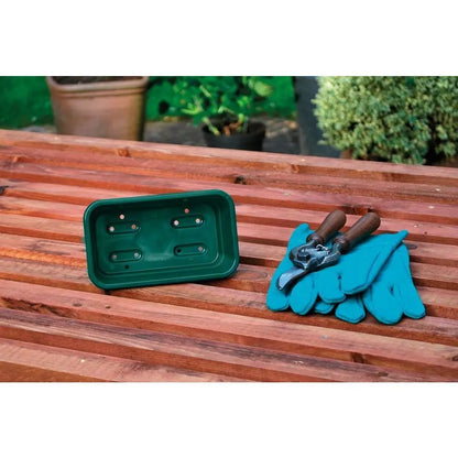 Garland Plastikschale Mini Seed Tray Green mit Drainage 17x10x5 cm Garland