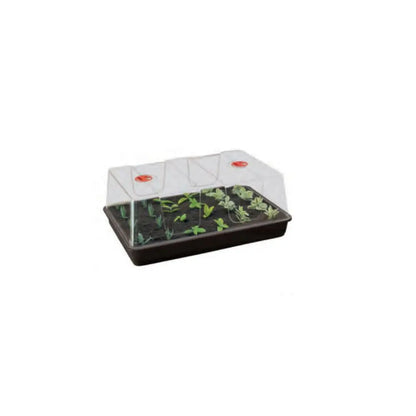 Garland Gewächshaus XL High Dome Propagator Black, Hartplastik, unbeheizt, 58x40x22,5 cm Garland