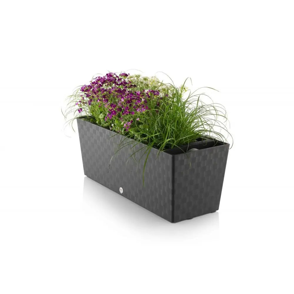 Selbstbewässernder Blumentopf Supreme, Länge 50cm Steingrau PLASTKON