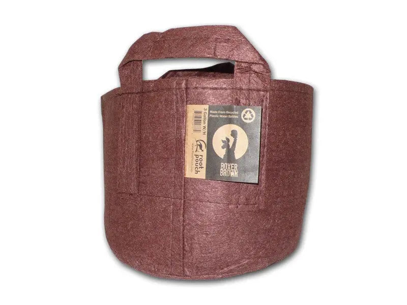 Root Pouch Boxer Brown Textil Blumentopf 25x21 cm - 12 l Root pouch