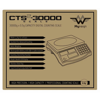 Tischwaage My Weigh CTS 30000 - 30 kg x 0,5g My Weigh